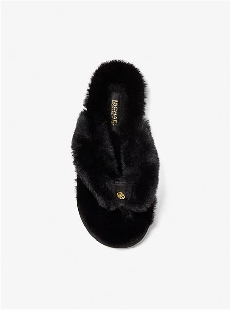 MICHAEL Michael Kors Lala Faux Fur Slippers 